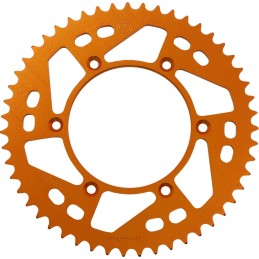 Corona de aluminio 51 dientes naranja Moose Racing KTM