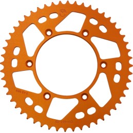 Corona de aluminio 52 dientes naranja Moose Racing KTM
