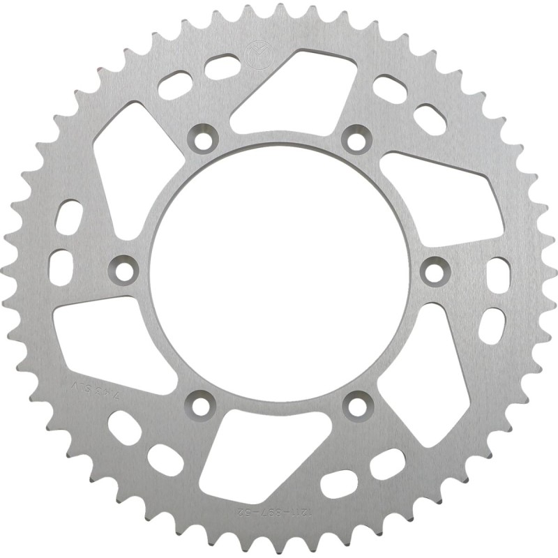 Corona de aluminio 52 dientes plata Moose Racing KTM