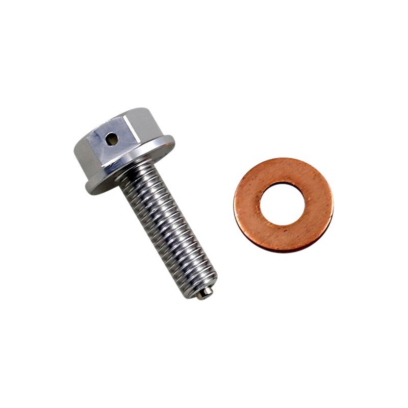 Tapón de vaciado magnético plateado Moose Racing - T14-1081S