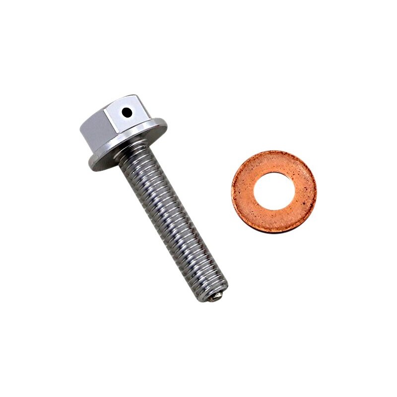 Tapón de vaciado magnético plateado Moose Racing - T14-1082S