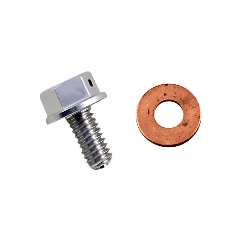 Tapón de vaciado magnético plateado Moose Racing - T14-2083S