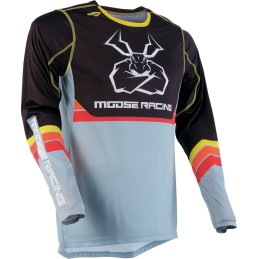 Camiseta Moose Racing Agroid gris / amarillo