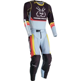 Camiseta Moose Racing Agroid gris / amarillo