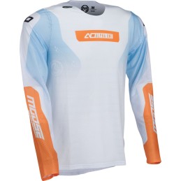 Camiseta Moose Racing Alpha One blanco / azul