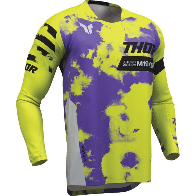 Camiseta Thor Launchmode Bleach gris / amarillo flúor
