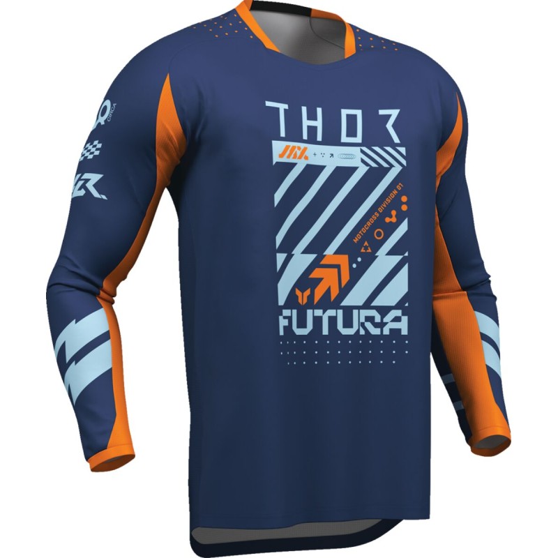 Camiseta Thor Launchmode Futura azul marino / naranja