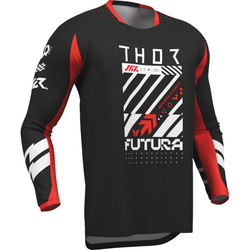 Camiseta Thor Launchmode Futura negro / rojo