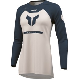 Camiseta mujer Thor Ridemode Menace azul marino / gris polvo