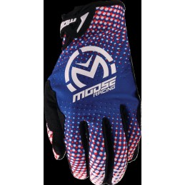 Guantes Moose Racing SX1 rojo / blanco / azul