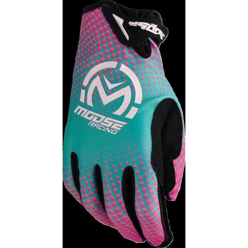 Guantes Moose Racing SX1 rosa / morado / turquesa