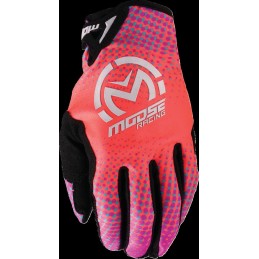 Guantes Moose Racing SX1 rosa / morado / turquesa