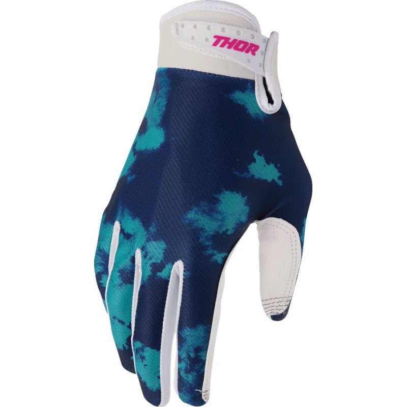 Guantes Thor Launchmode Bleach blanco / aguamarina
