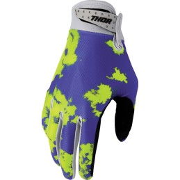Guantes Thor Launchmode Bleach gris / amarillo flúor