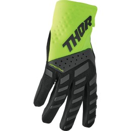 Guantes Thor Spectrum negro / amarillo flúor