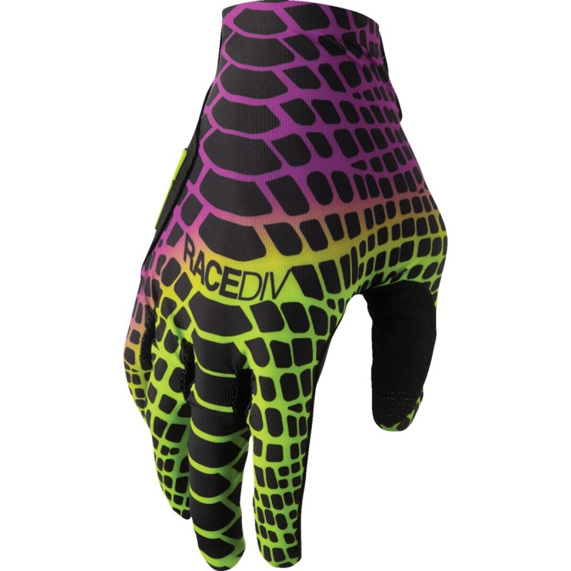 Guantes Thor Sportmode Cobra amarillo flúor / morado