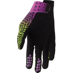 Guantes Thor Sportmode Cobra amarillo flúor / morado