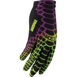 Guantes Thor Sportmode Cobra amarillo flúor / morado