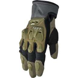 Guantes Thor Terrain verde militar / gris oscuro