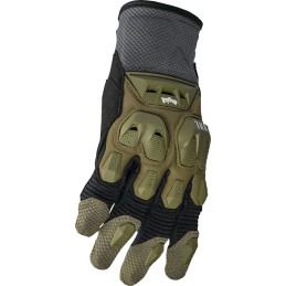 Guantes Thor Terrain verde militar / gris oscuro