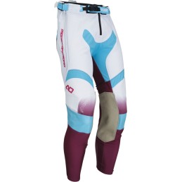 Pantalón Moose Racing Alpha One blanco / morado