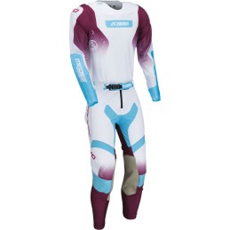 Pantalón Moose Racing Alpha One blanco / morado