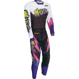 Pantalón Moose Racing Sahara LE blanco / negro / morado Slim