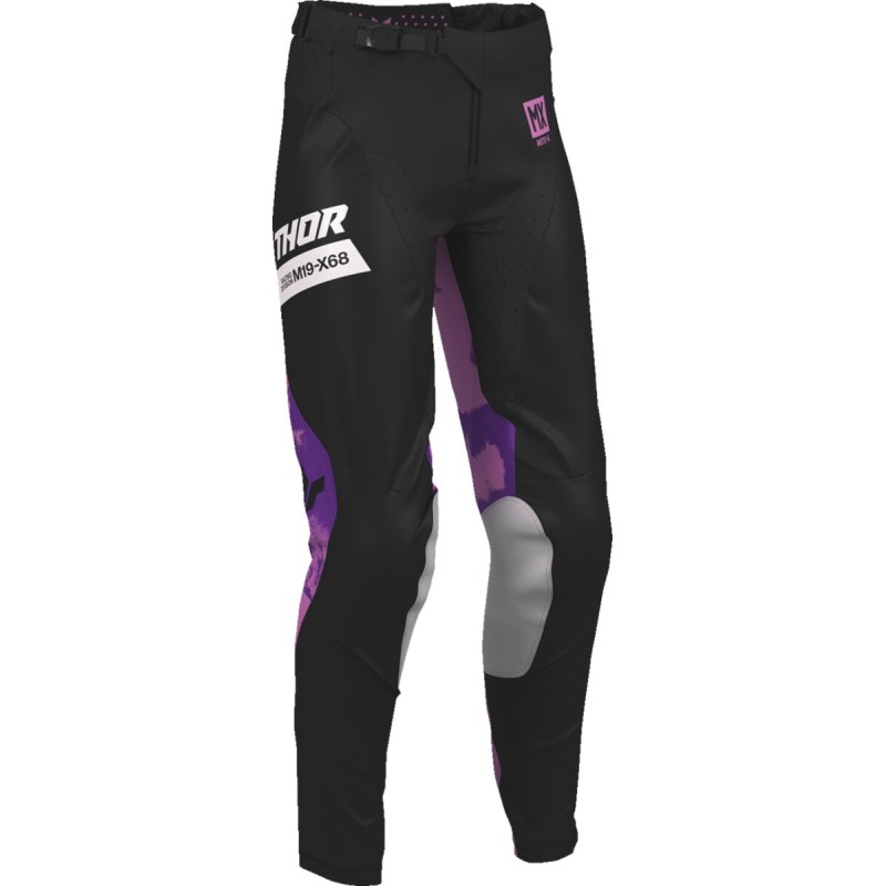 Pantalón mujer Thor Launchmode Bleach negro / orquídea