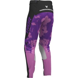 Pantalón mujer Thor Launchmode Bleach negro / orquídea