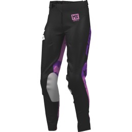 Pantalón mujer Thor Launchmode Bleach negro / orquídea