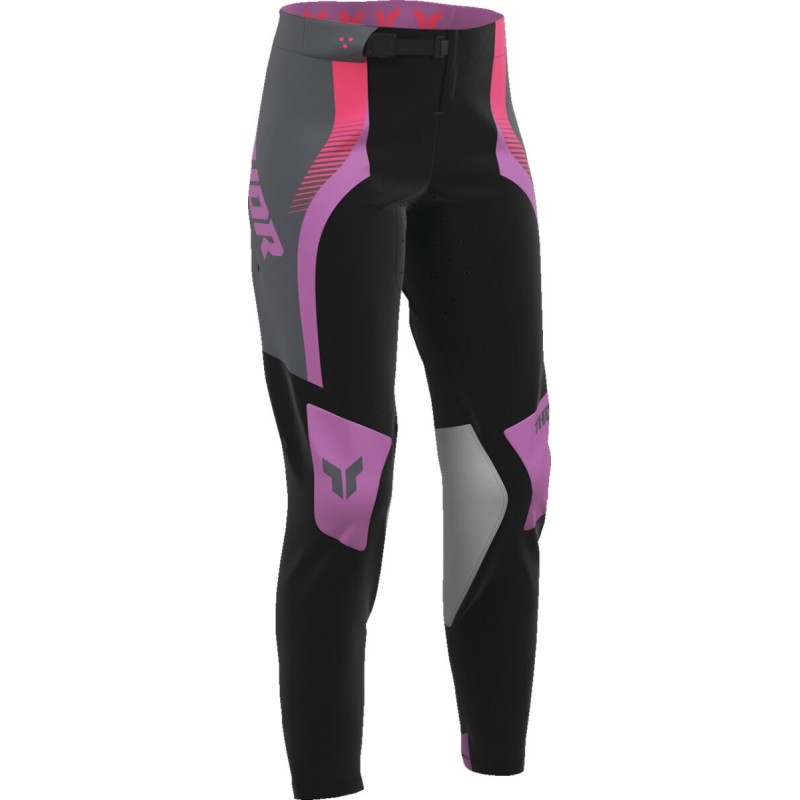 Pantalón mujer Thor Sportmode Velocity negro / orquídea
