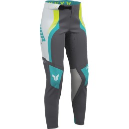 Pantalón mujer Thor Sportmode Velocity gris / aguamarina