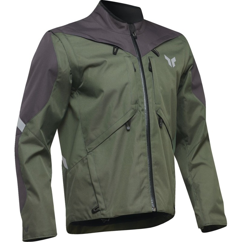 Chaqueta Thor Terrain verde militar / gris oscuro
