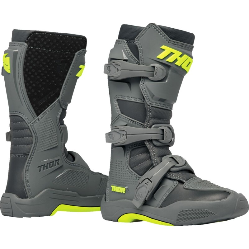 Botas MX infantiles Thor Blitz XR gris / gris oscuro