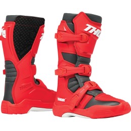 Botas MX infantiles Thor Blitz XR rojo / gris oscuro