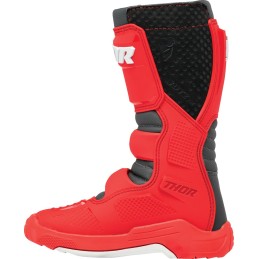 Botas MX infantiles Thor Blitz XR rojo / gris oscuro