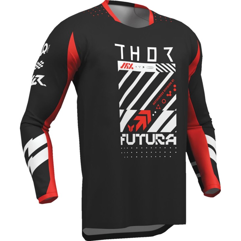 Camiseta infantil Thor Launchmode Futura negro / rojo