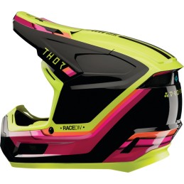 Casco infantil Thor Fleet Defy negro / amarillo flúor