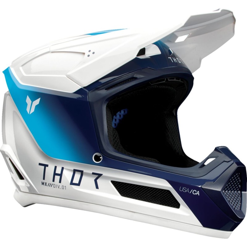 Casco infantil Thor Fleet Storm blanco / azul marino