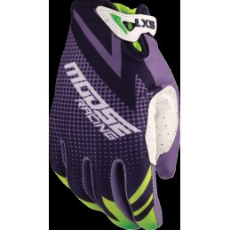Guantes infantiles Moose Racing SX1 morado / verde
