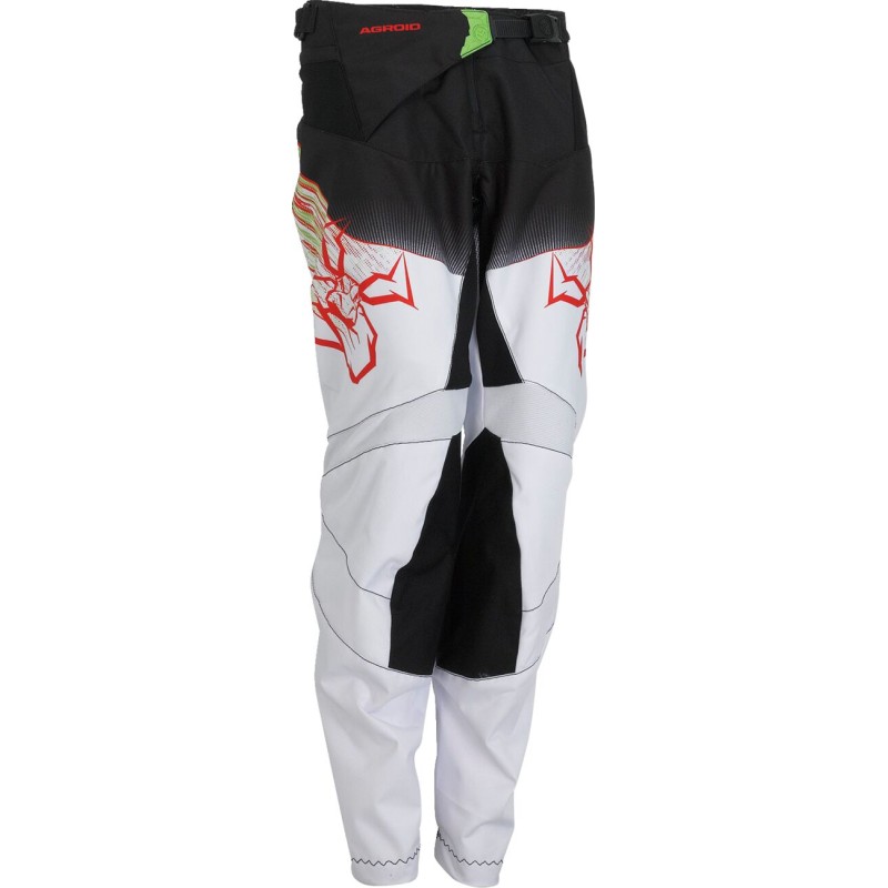 Pantalón infantil Moose Racing Agroid verde / rojo / negro