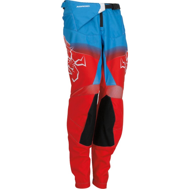 Pantalón infantil Moose Racing Agroid rojo / blanco / azul