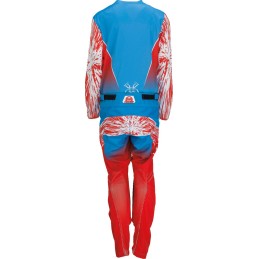 Pantalón infantil Moose Racing Agroid rojo / blanco / azul