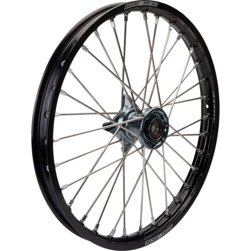Rueda delantera completa 1.40x19 negra / gris Moose Racing KTM