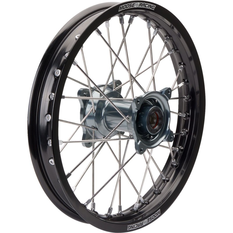 Rueda trasera completa 1.85x16 negra / gris Moose Racing KTM