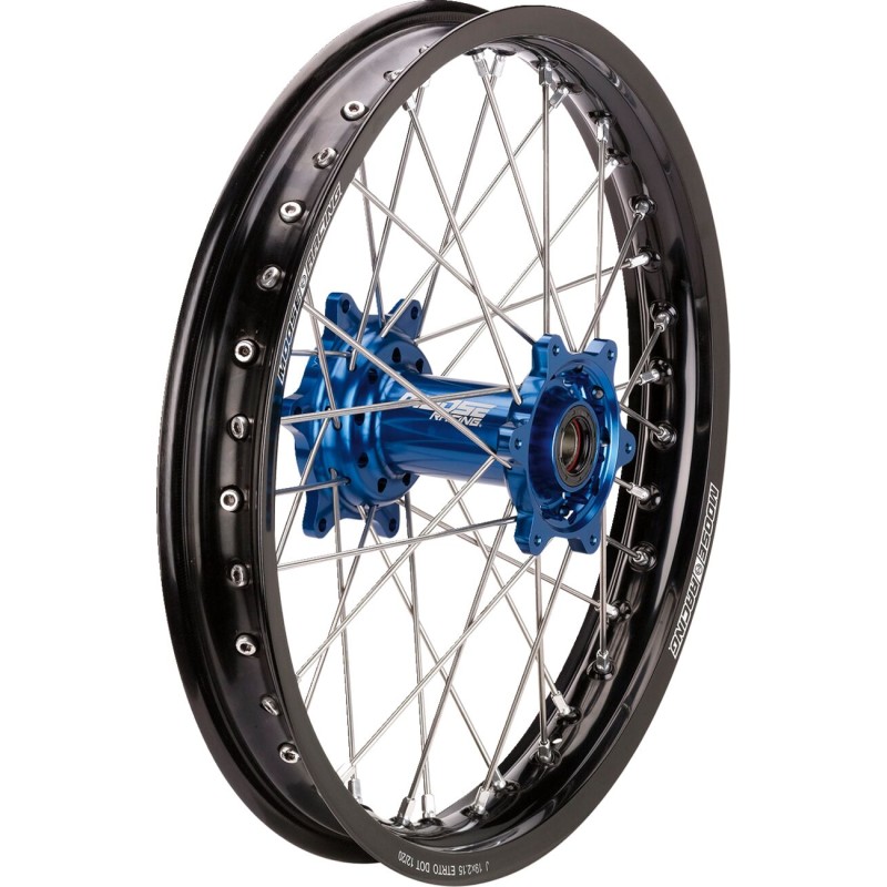 Rueda trasera completa 2.15x18 negra / azul Moose Racing Sherco