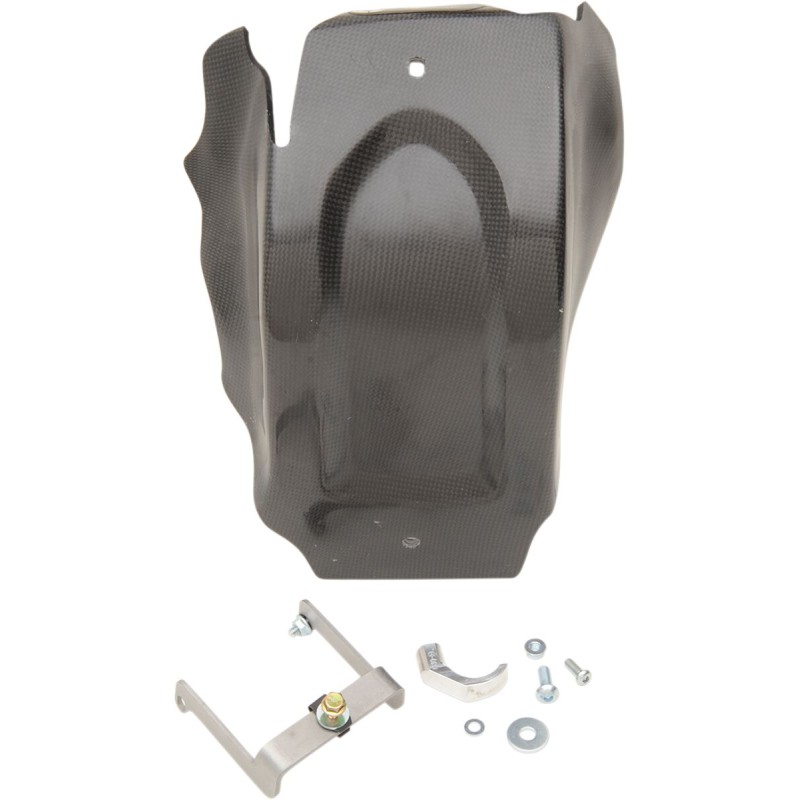 Cubrecárter de carbono y aramida Moose Racing KTM negro