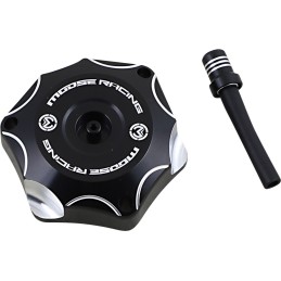 Tapón de depósito de aluminio Moose Racing Beta negro