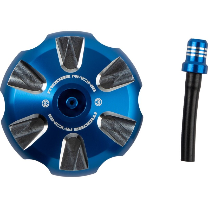 Tapón de depósito de aluminio Moose Racing Sherco azul