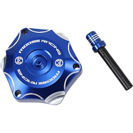 Tapón de depósito de aluminio Moose Racing Yamaha azul - T03-4132L